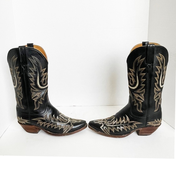 Lucchese Classics Handmade Boots Style L4552 7.5B Mayela Stitch Design - Picture 9 of 12